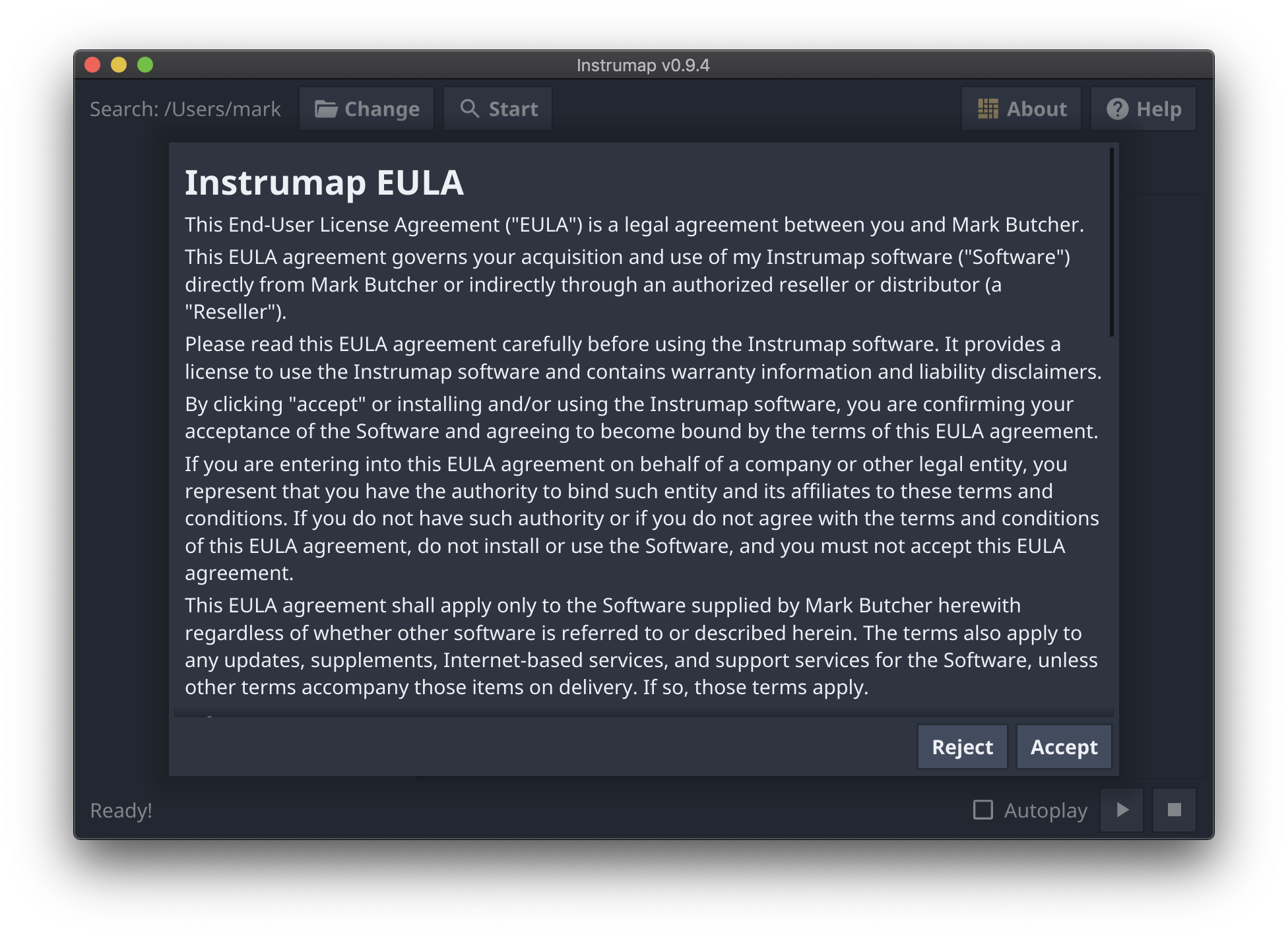 Instrumap License Agreement